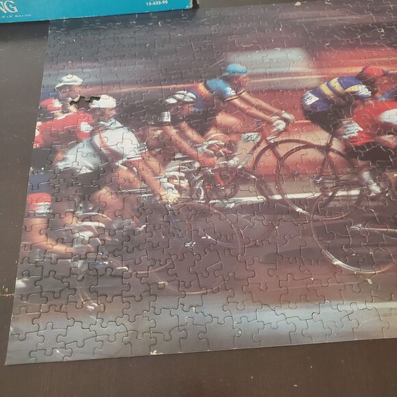 Eaton 1978 Puzzle "Cycling" 500 Missing One Piece 18"x24"  Treasure Collection - Picture 3 of 15